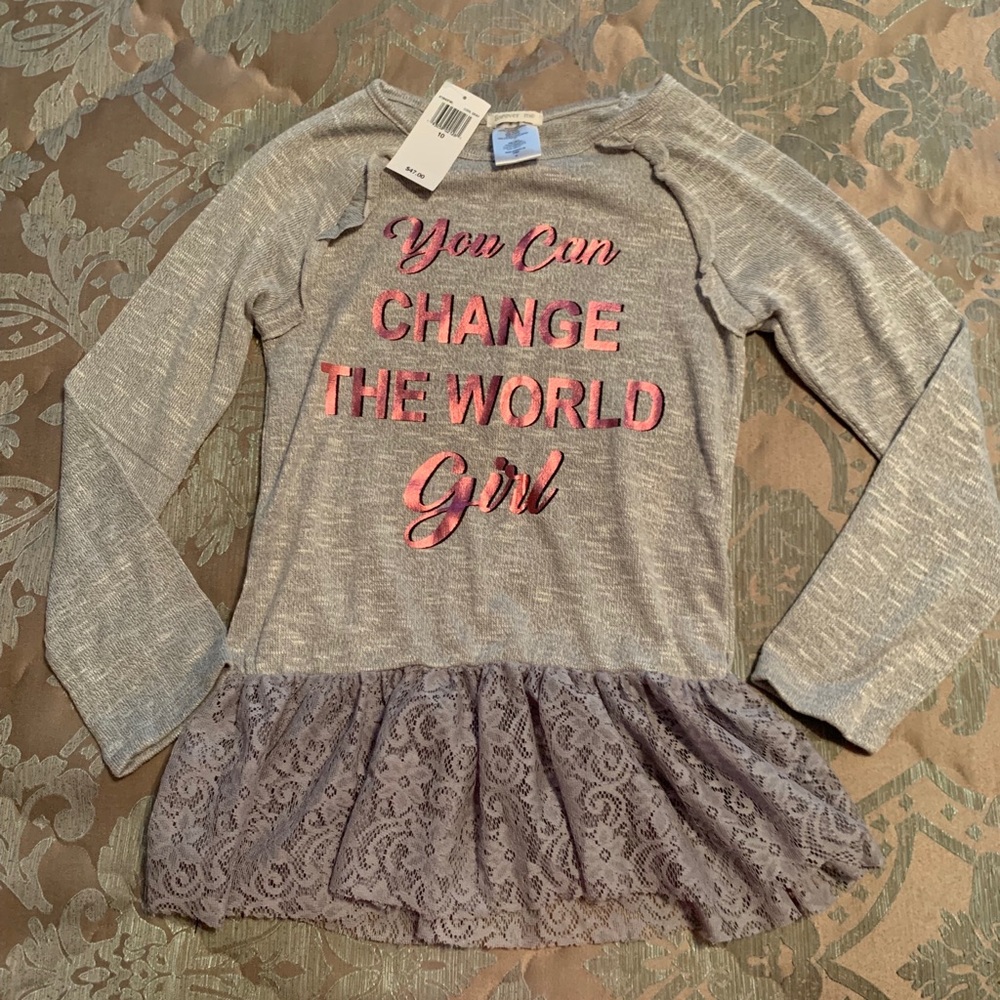 You Can Change the World Girl long sleeve shirt